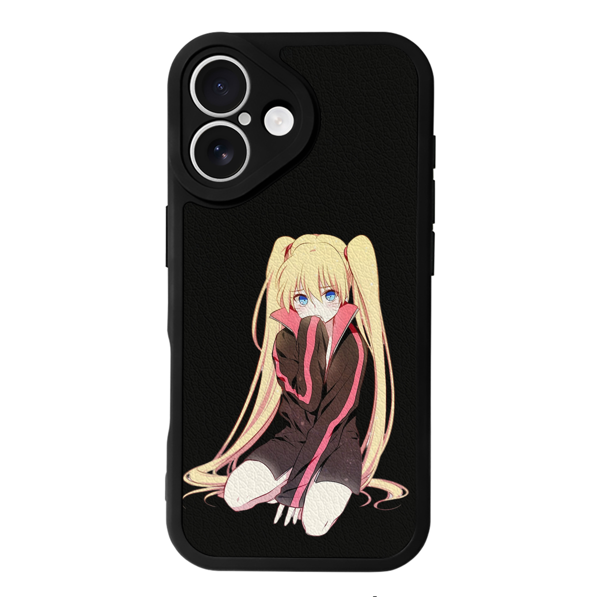（画像用） NARUTO -ナルト- うずまき ナルト Uzumaki Naruto 【iPhone 16シリーズ対応】シリコンスマホケース（レザー調） 材質：シリコン